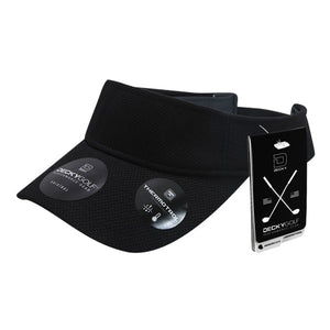 Pique Pattern Sun Visor - Golf & Sports Cap - Decky 6104 - 