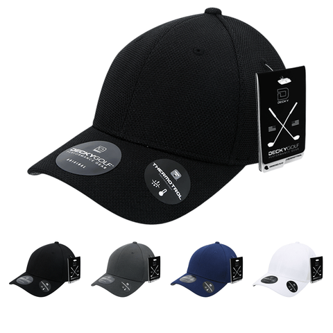 Pique Pattern L/C Relaxed Hat - Golf & Sports Cap - Decky 6105