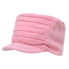 Decky 615 - Knitted Flat Top Cap with Visor, Knit Beanie