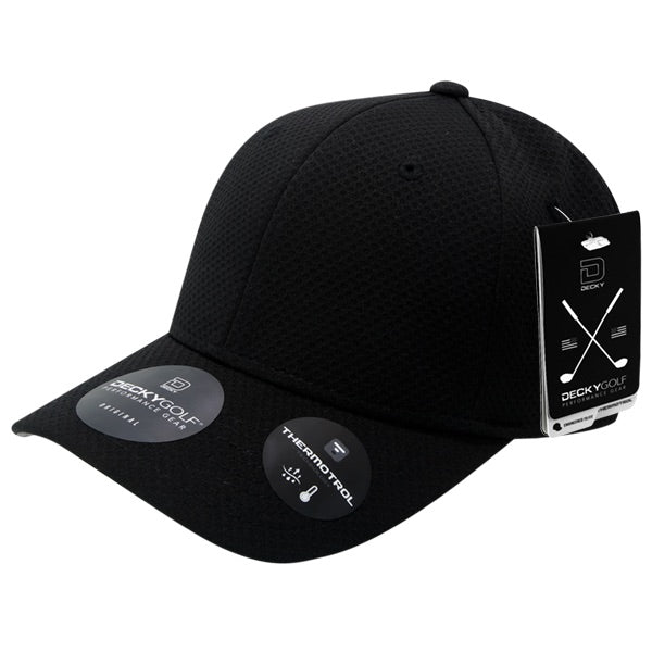 Dimple Pattern L/C Structured Hat - Golf & Sports Cap - Decky 6201