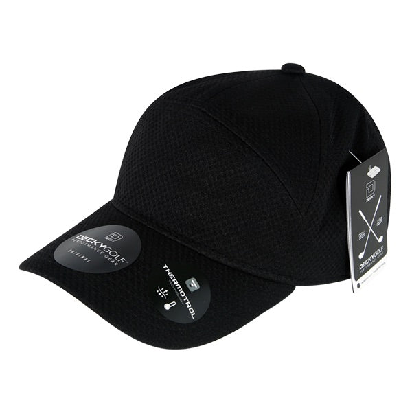 Dimple Pattern 7 Panel Hat - Golf & Sports Cap - Decky 6211