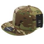 Decky 6302 - MultiCam Snapback Hat, Camo Flat Bill Cap - Picture 2 of 13