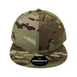 Decky 6302 - MultiCam Snapback Hat, Camo Flat Bill Cap - Picture 4 of 13