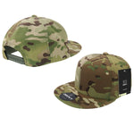 Decky 6302 - MultiCam Snapback Hat, Camo Flat Bill Cap