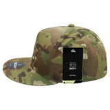 Decky 6303 - MultiCam 5 Panel Snapback Hat, Camo Flat Bill Cap