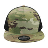 Decky 6304 - MultiCam 5-Panel Trucker Hat, Camo Flat Bill Trucker Cap