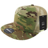 Decky 6304 - MultiCam 5-Panel Trucker Hat, Camo Flat Bill Trucker Cap