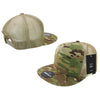 Decky 6304 - MultiCam 5-Panel Trucker Hat, Camo Flat Bill Trucker Cap - CASE Pricing