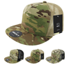 Decky 6304 - MultiCam 5-Panel Trucker Hat, Camo Flat Bill Trucker Cap