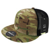 Decky 6307 - MultiCam High Crown Trucker Hat, Camo Flat Bill Trucker Cap