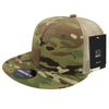 Decky 6307 - MultiCam High Crown Trucker Hat, Camo Flat Bill Trucker Cap