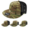 Decky 6307 - MultiCam High Crown Trucker Hat, Camo Flat Bill Trucker Cap