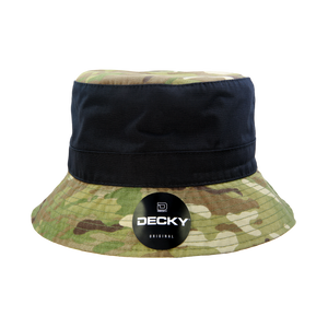 Decky 6312 - Multicam Relaxed Bucket Hat, Camo Bucket Cap - 
