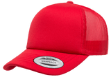 Yupoong 6320 Curved Trucker Foam Hat, Mesh Baseball Cap
