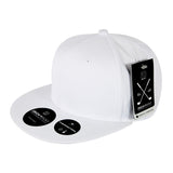 Sleek H20 Snapback Hat, Flat Bill - Golf & Sports Cap - Decky 6403