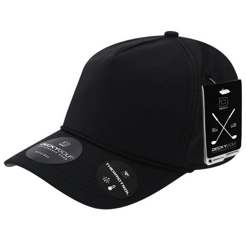 Sleek H20 5-Panel Hat - Golf & Sports Cap - Decky 6406