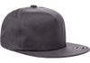 Yupoong 6502 Unstructured 5-Panel Snapback Hat, Flat Bill Cap - YP Classics®