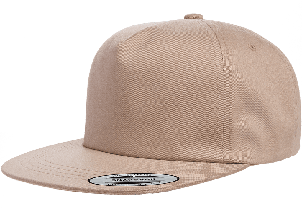 Yupoong 6502 YP Park Snapback Hat, Cap - Flat 5-Panel Wholesale The – Unstructured Bill Cla
