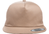 Yupoong 6502 Unstructured 5-Panel Snapback Hat, Flat Bill Cap - YP Classics®