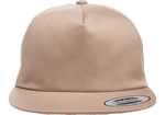 Yupoong 6502 Unstructured 5-Panel Snapback Hat, Flat Bill Cap - YP Classics® - Picture 11 of 32