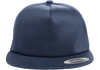 Yupoong 6502 Unstructured 5-Panel Snapback Hat, Flat Bill Cap - YP Classics®