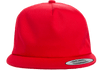 Yupoong 6502 Unstructured 5-Panel Snapback Hat, Flat Bill Cap - YP Classics®