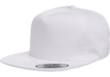 Yupoong 6502 Unstructured 5-Panel Snapback Hat, Flat Bill Cap - YP Classics®