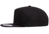 Yupoong 6502 Unstructured 5-Panel Snapback Hat, Flat Bill Cap - YP Classics®
