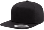Yupoong 6502 Unstructured 5-Panel Snapback Hat, Flat Bill Cap - YP Classics® - Picture 2 of 32