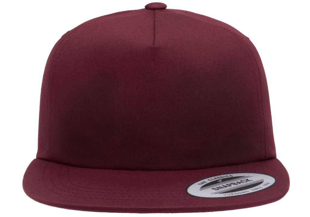 Yupoong 6502 Unstructured 5-Panel Snapback Park Hat, Cla Bill The Flat – Wholesale Cap YP 