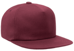 Yupoong 6502 Unstructured 5-Panel Snapback Hat, Flat Bill Cap - YP Classics® - Picture 17 of 32