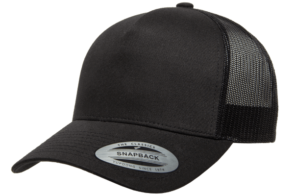 Yupoong 6506 5-Panel Retro Trucker Hat, Baseball Cap with Mesh Back - YP Classics®