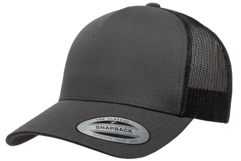 Yupoong 6506 5-Panel Retro Trucker Hat, Baseball Cap with Mesh Back - – The  Park Wholesale | Snapback Caps