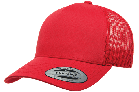 Yupoong 6506 5-Panel Retro with Mesh - Back Baseball Park Cap Hat, Wholesale The – Trucker