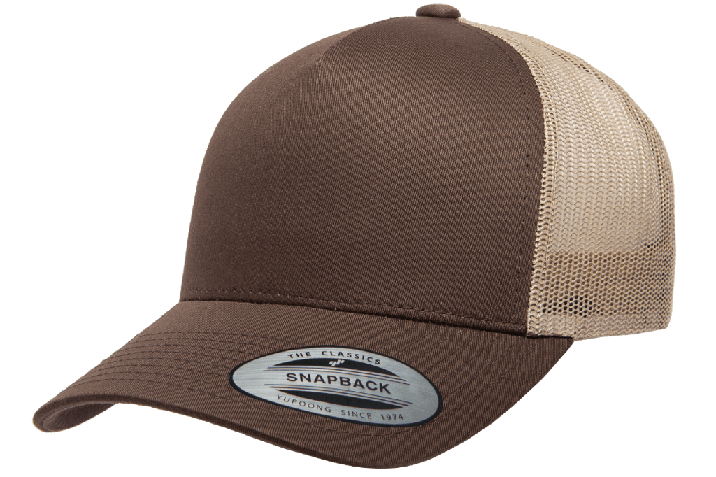 Yupoong 6506T 5-Panel Retro Trucker Hat, Baseball Cap with Mesh Back, – The  Park Wholesale