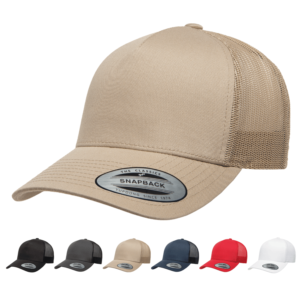 Trucker Hat, The 5-Panel Yupoong 6506 Park Mesh Retro Baseball - Wholesale Back Cap – with