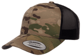 Yupoong 6606MC MultiCam® Camo Retro Trucker Hat, Baseball Cap with Mesh Back - YP Classics®