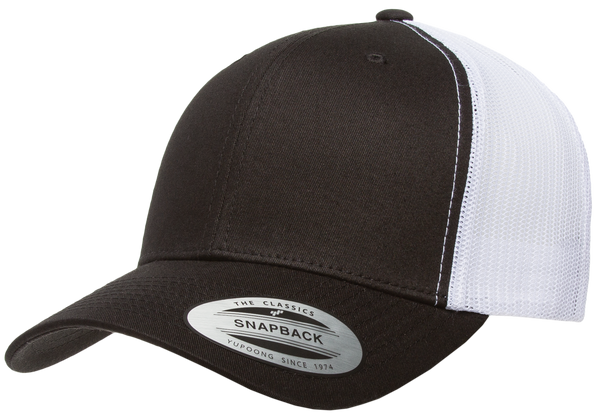 Yupoong 6606T Retro Trucker Hat, Baseball Cap with Mesh Back, 2-Tone Colors - YP Classics®