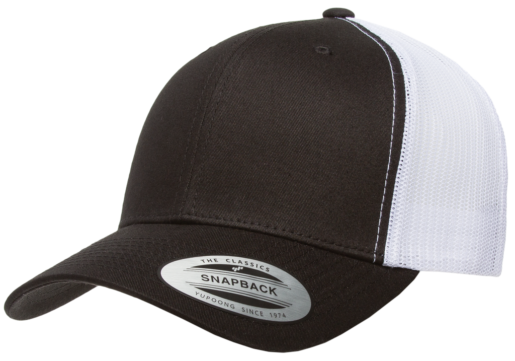 Yupoong 6606T Retro Trucker Hat, Baseball 2-Tone with Park The Back, C Cap Mesh Wholesale –