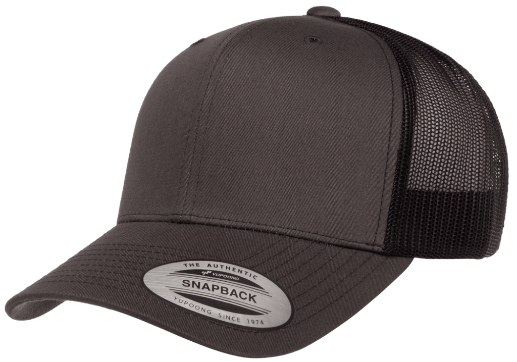 Yupoong 6606T Retro Trucker Hat, Baseball Cap with Mesh Back, 2