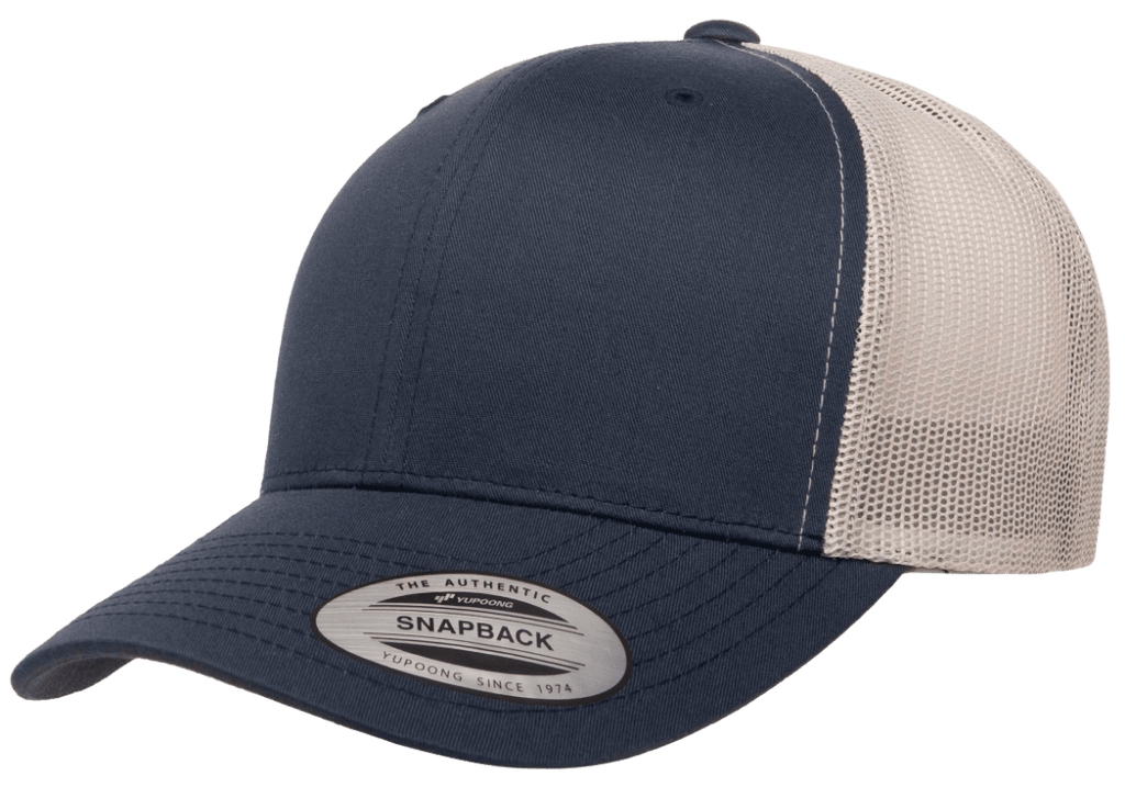 Yupoong 6606T Retro Trucker Hat, Baseball Cap with Mesh Back, 2