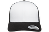 Yupoong 6606W Retro Trucker Hat, Baseball Cap with Mesh Back, White Front - YP Classics®