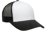 Yupoong 6606W Retro Trucker Hat, Baseball Cap with Mesh Back, White Front - YP Classics® - Picture 5 of 12