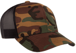 Yupoong 6606CA Camo Retro Trucker Hat, Baseball Cap with Mesh Back, Camouflage - YP Classics®