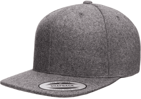 Yupoong Wool Park Melton Snapback 6689 Cap Wholesale Hat, Flat Bill – The