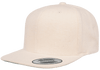 Yupoong 6689 Melton Wool Snapback Hat, Flat Bill Cap