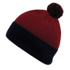 Decky 687 2-Tone Athletic Pom Pom Beanie Knit Cap