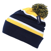 Two Tone Pom Pom, Knit Beanie - Decky 690