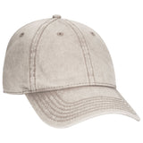 OTTO CAP 6 Panel Low Profile Dad Hat, Snow Washed Cotton Twill - 18-1248