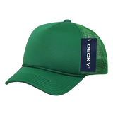 Wholesale Bulk Blank Kids' Youth Trucker Foam Mesh Hats - Decky 7010 - Dark Green